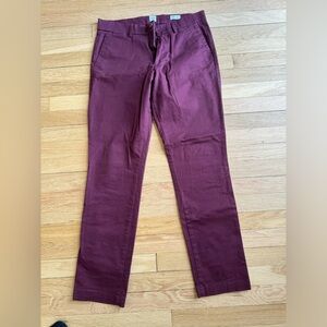 Gap Maroon Khakis